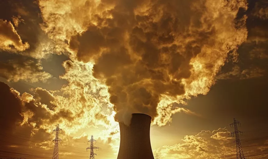 nuclear power plant imagined by AI