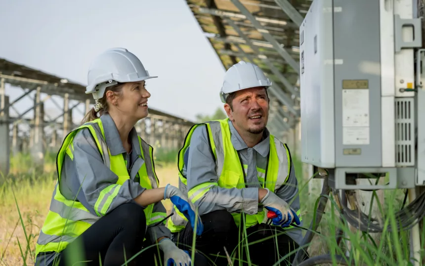 Solar panel maintenance service